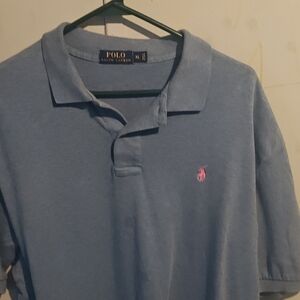 Polo by Ralph Lauren Men's Light Blue Polo Shirt